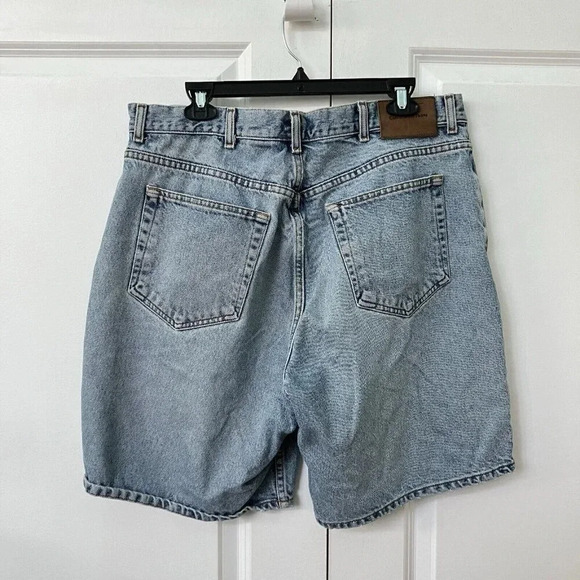 Vintage Calvin Klein Shorts Easy Fit Double Stone Wash Denim Jean Shorts - Picture 2 of 7